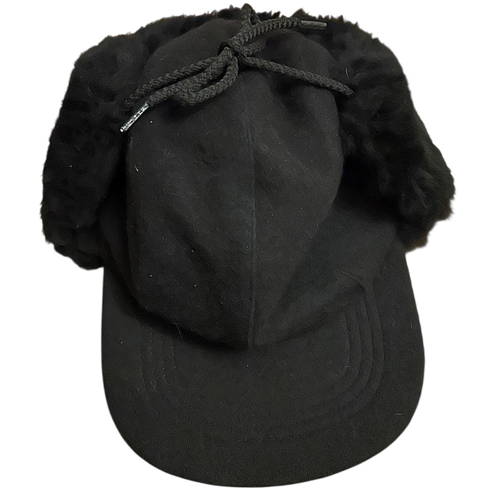 C.C. Filson Double Mackinaw Wool Black Shearling Cap Small‎ Outdoors Heritage